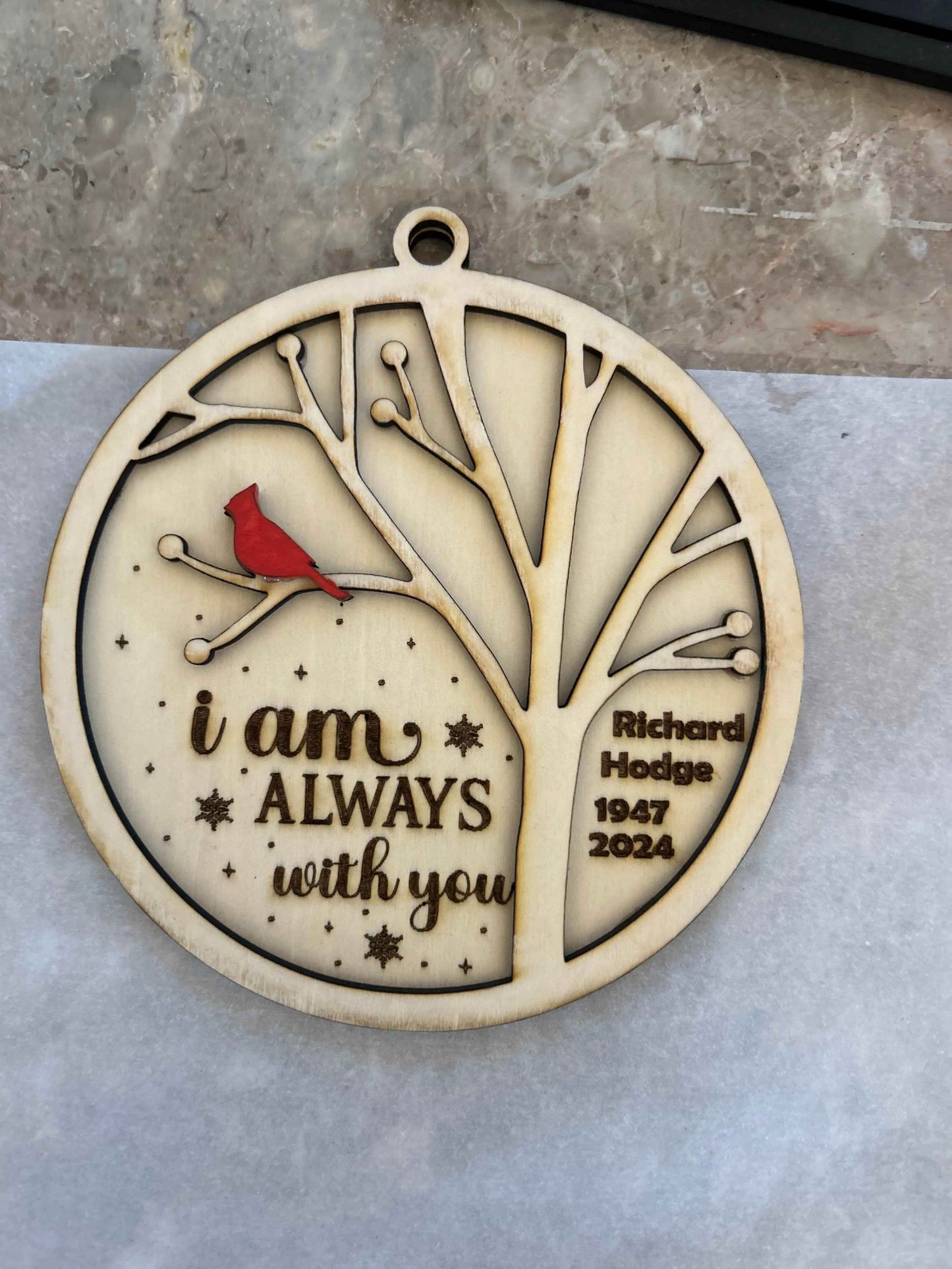 Personalized Memorial Ornament - Crafty Family Creations LLC