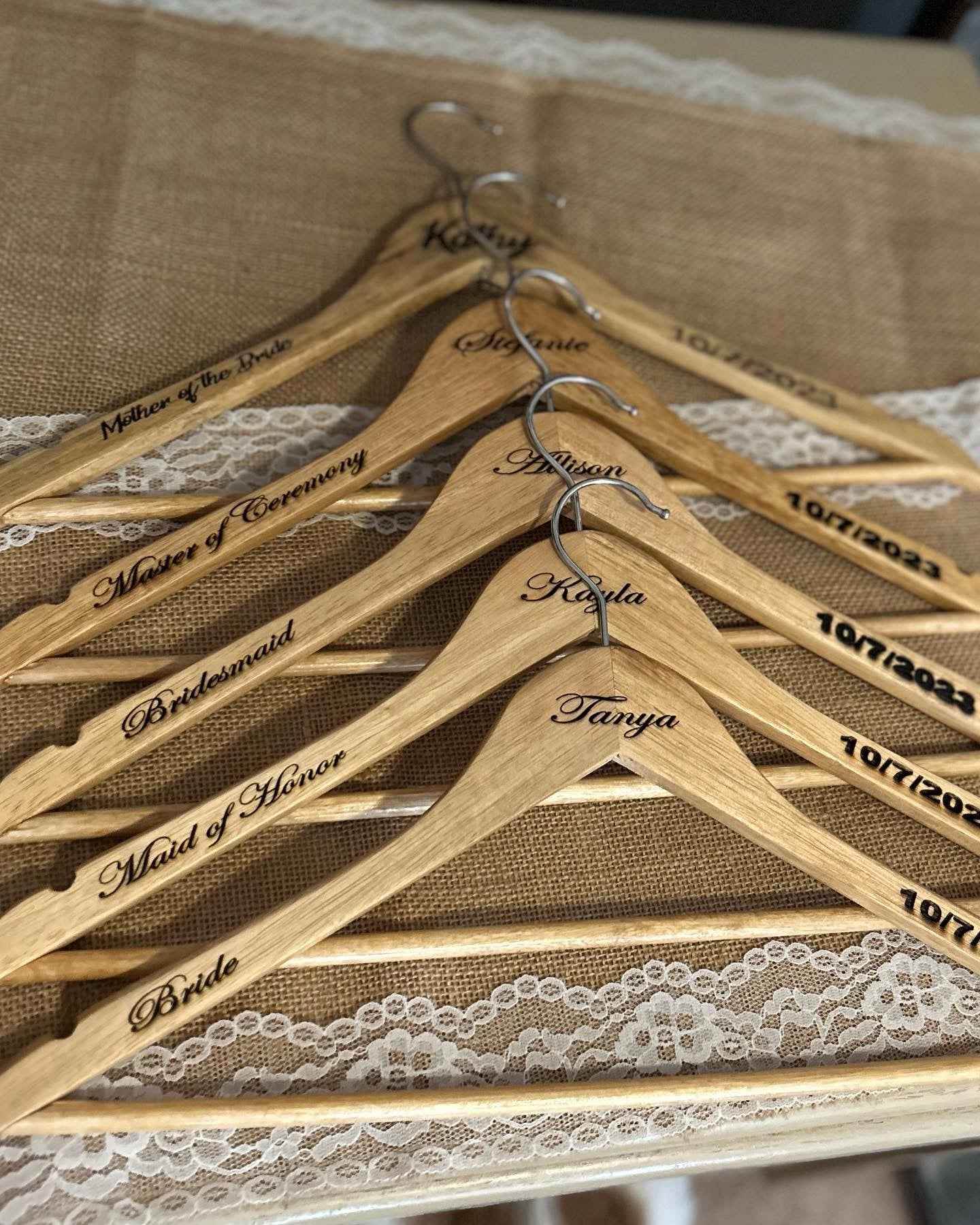 Wedding Party Hangers - Crafty Family Creations LLC