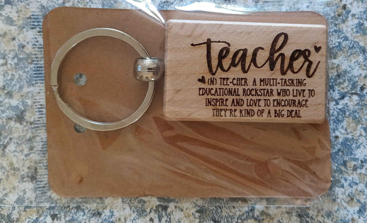 Customizable Wood Keychains