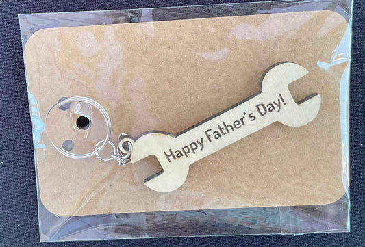 Wood keychains for mom or dad