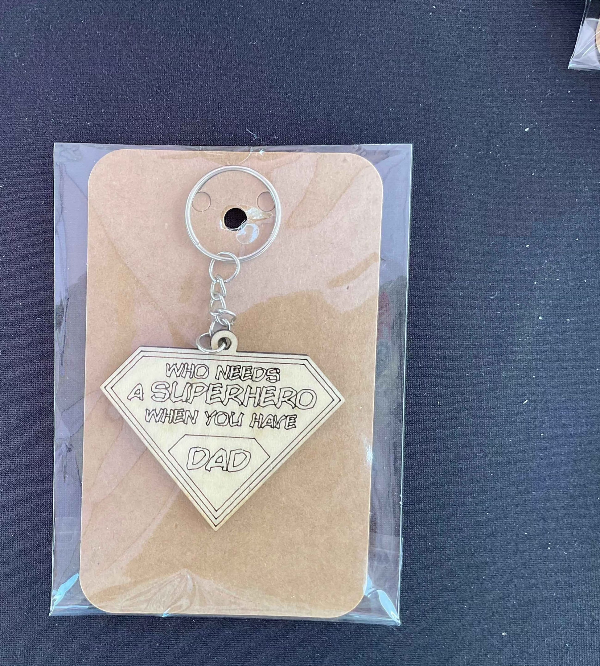 Wood keychains for parents - Crafty Family Creations LLC