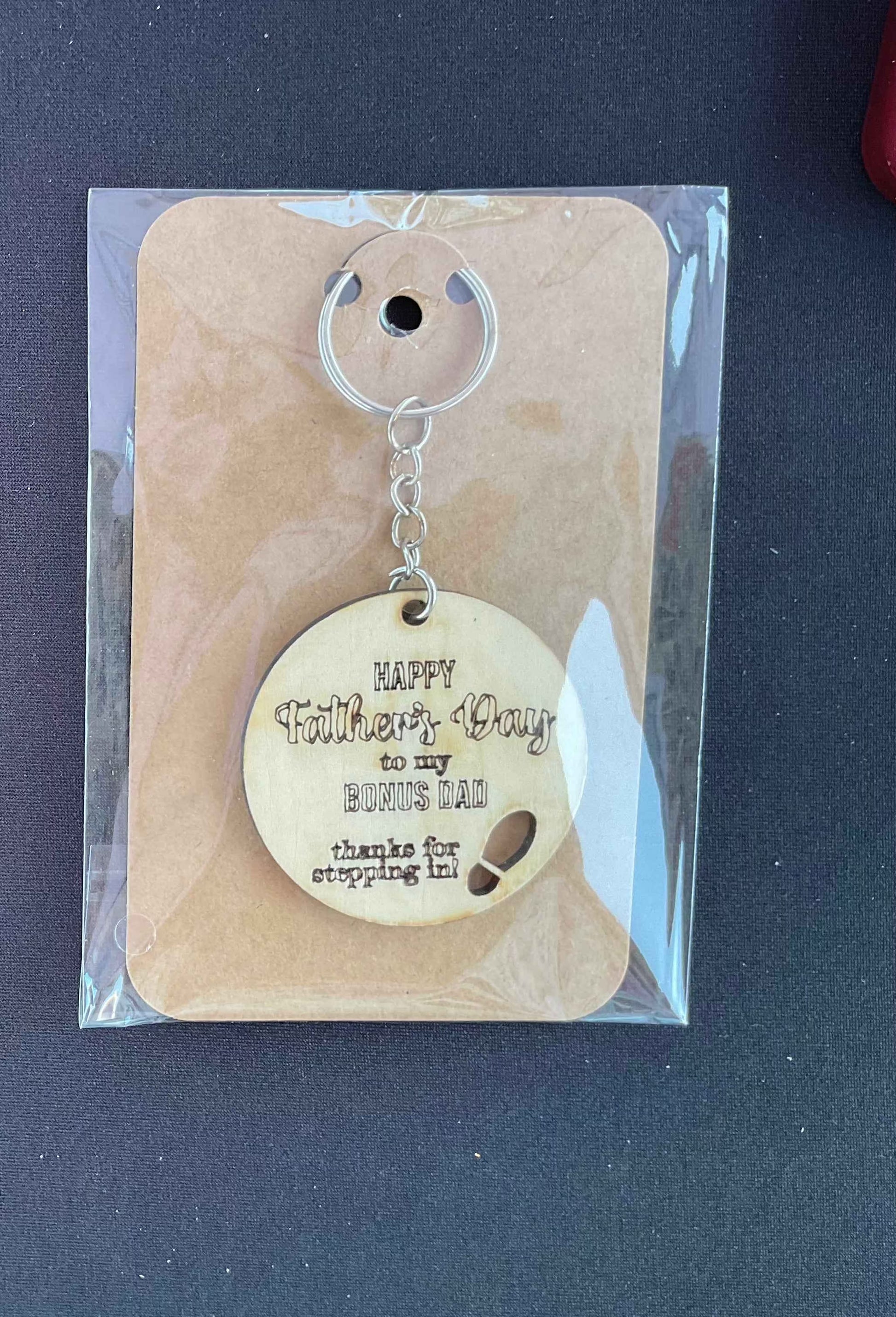 Wood keychains for parents - Crafty Family Creations LLC