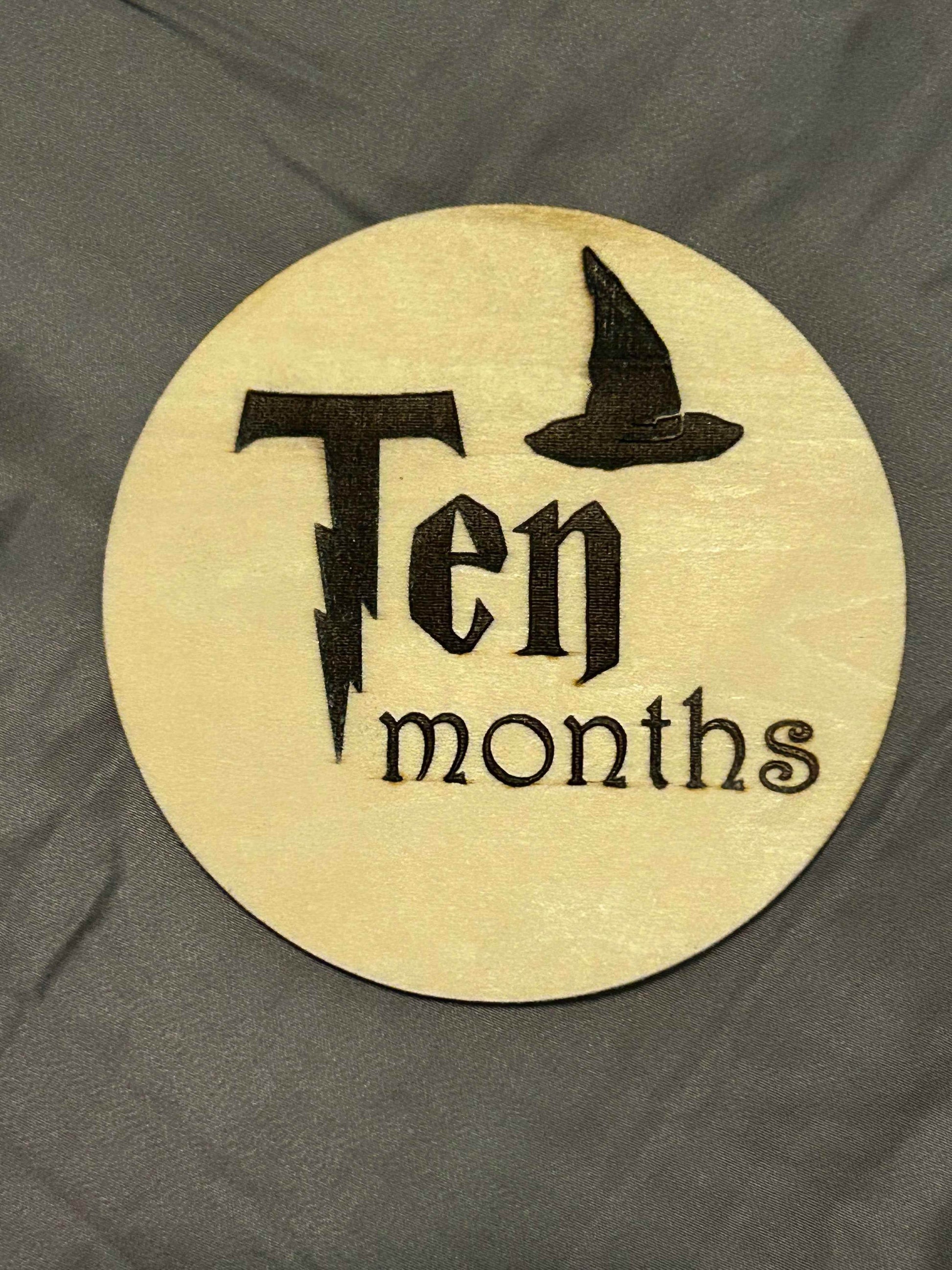 Wizard baby milestones - Crafty Family Creations LLC